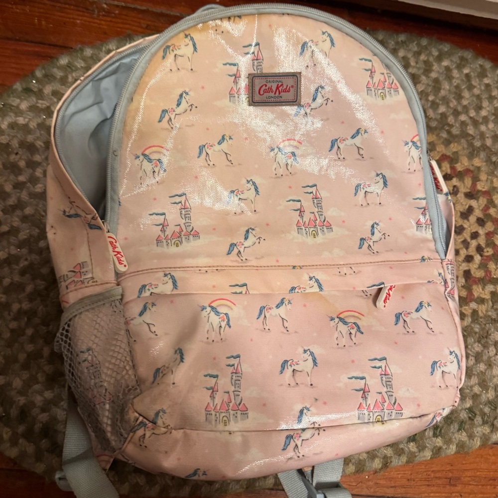 Cath Kidston Pink Unicorn Castle Kids Backpack